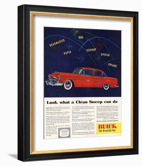 1954 GM Buick Special Skylark-null-Framed Art Print