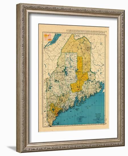 1954, Maine-null-Framed Giclee Print