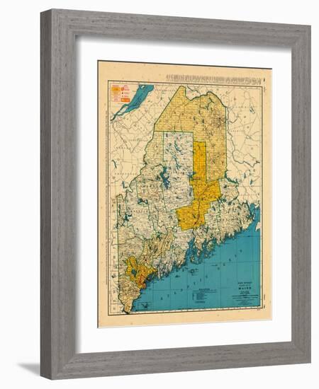 1954, Maine-null-Framed Giclee Print