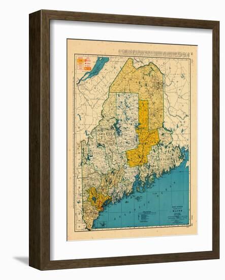 1954, Maine-null-Framed Giclee Print