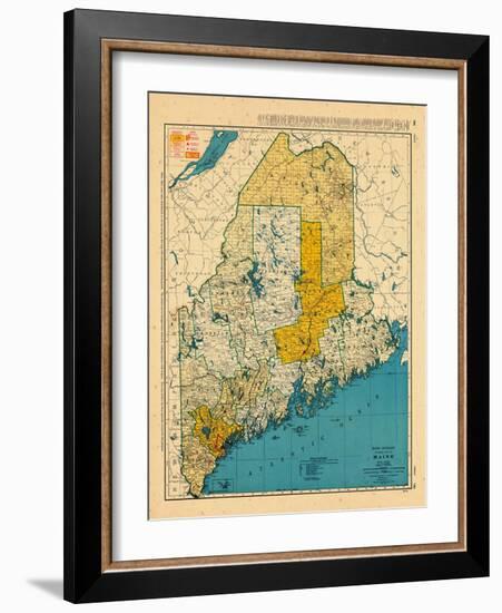 1954, Maine-null-Framed Giclee Print