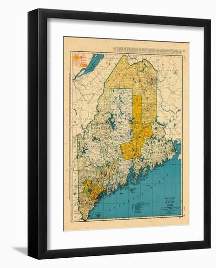 1954, Maine-null-Framed Giclee Print