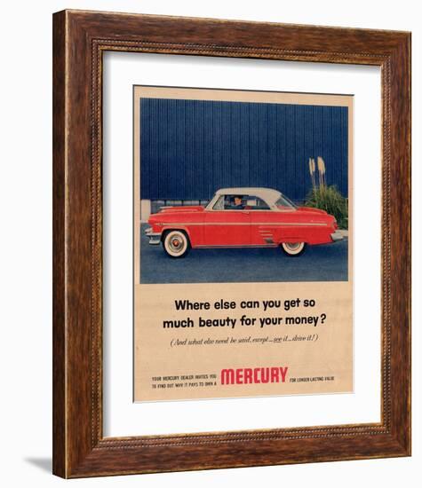 1954 Mercury - So Much Beauty-null-Framed Art Print