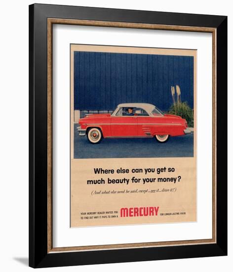 1954 Mercury - So Much Beauty-null-Framed Art Print