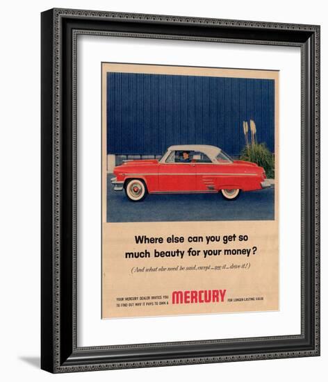 1954 Mercury - So Much Beauty-null-Framed Art Print