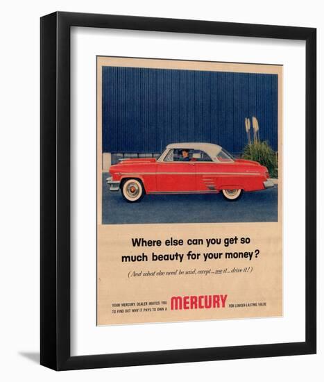 1954 Mercury - So Much Beauty-null-Framed Art Print