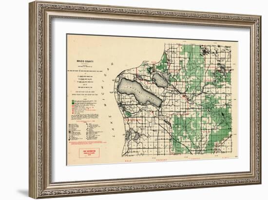 1955, Benzie County, Crystal Lake, Michigan, United States-null-Framed Giclee Print