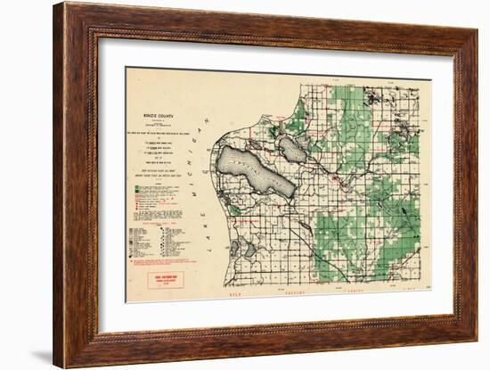 1955, Benzie County, Crystal Lake, Michigan, United States-null-Framed Giclee Print