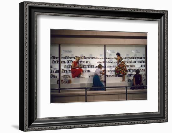 1955: Judges Examining Various Preserves and Butters, at the Iowa State Fair, Des Moines, Iowa-John Dominis-Framed Photographic Print