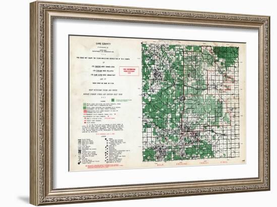 1955, Lake County, Michigan, United States-null-Framed Giclee Print