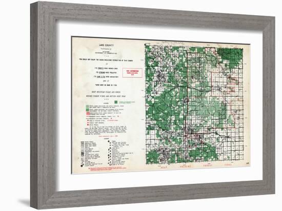 1955, Lake County, Michigan, United States-null-Framed Giclee Print