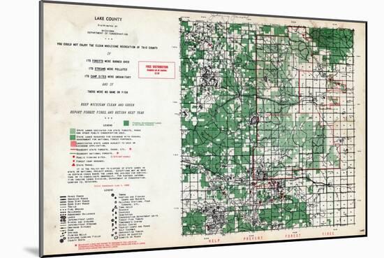 1955, Lake County, Michigan, United States-null-Mounted Giclee Print