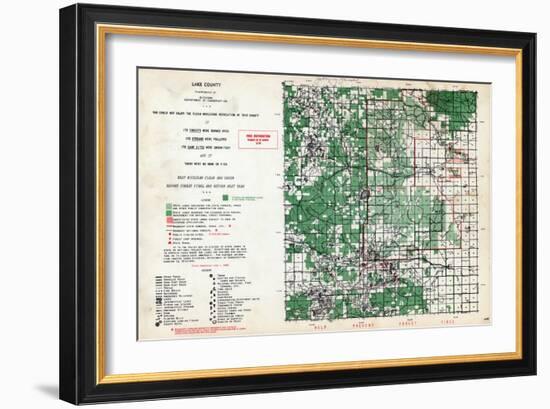 1955, Lake County, Michigan, United States-null-Framed Giclee Print