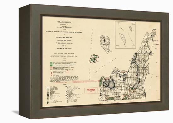 1955, Leelanau County, Michigan, United States-null-Framed Premier Image Canvas