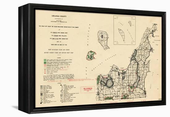 1955, Leelanau County, Michigan, United States-null-Framed Premier Image Canvas