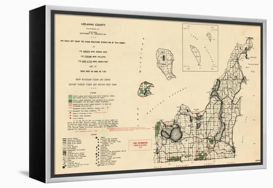 1955, Leelanau County, Michigan, United States-null-Framed Premier Image Canvas