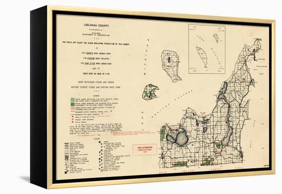 1955, Leelanau County, Michigan, United States-null-Framed Premier Image Canvas