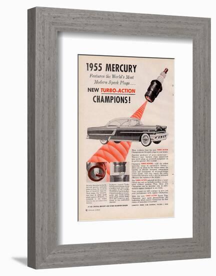 1955 Mercury New Turbo-Action-null-Framed Premium Giclee Print