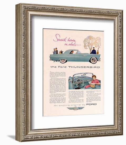 1955 Thunderbird 7th Heaven-null-Framed Art Print