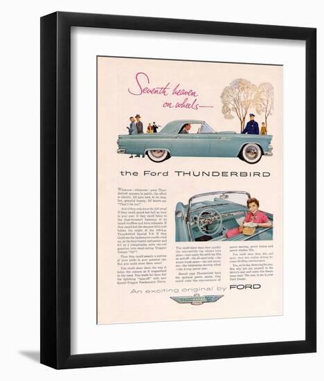 1955 Thunderbird 7th Heaven-null-Framed Art Print