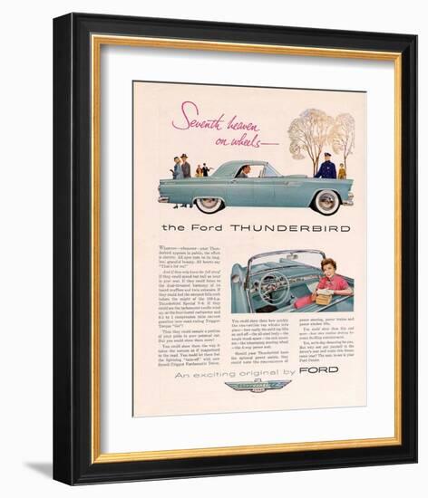 1955 Thunderbird 7th Heaven-null-Framed Art Print