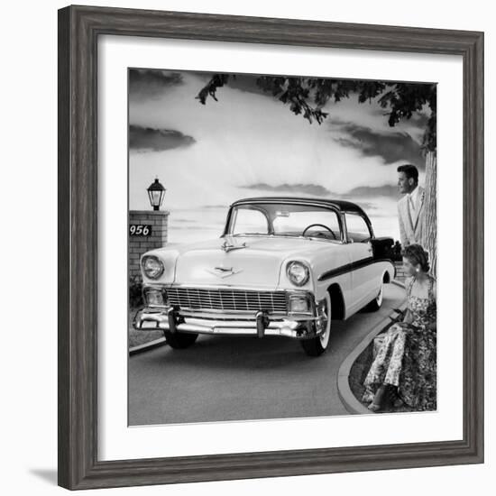 1956 Chevrolet Bel Air Sport Coupe-null-Framed Photo