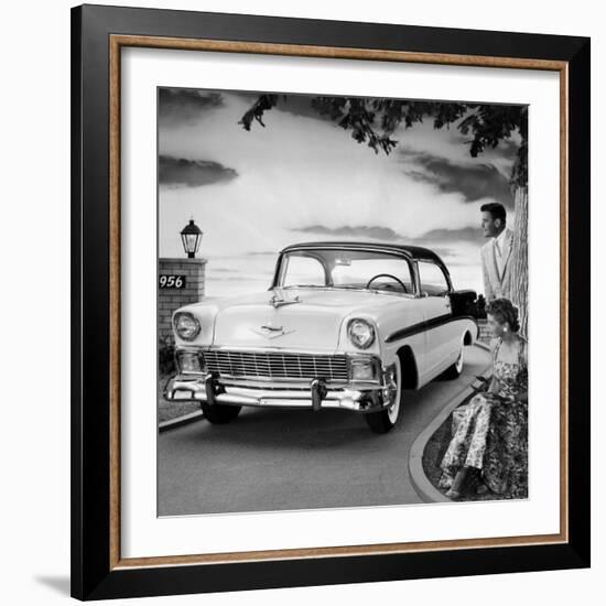 1956 Chevrolet Bel Air Sport Coupe-null-Framed Photo