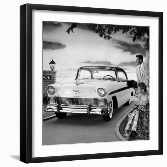 1956 Chevrolet Bel Air Sport Coupe-null-Framed Photo