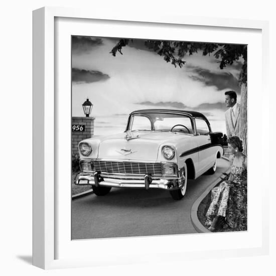 1956 Chevrolet Bel Air Sport Coupe-null-Framed Photo