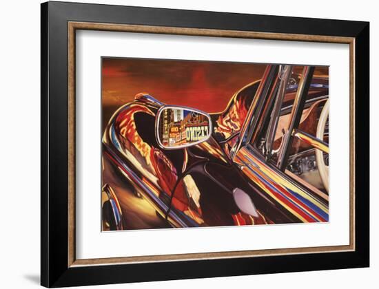 1956 Mercedes 220, Las Vegas-Graham Reynolds-Framed Art Print