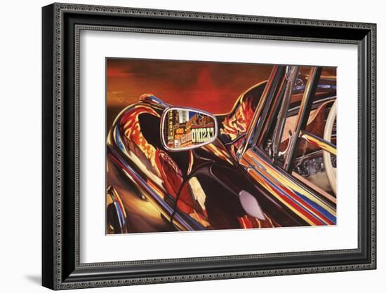 1956 Mercedes 220, Las Vegas-Graham Reynolds-Framed Art Print