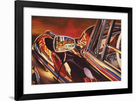 1956 Mercedes 220, Las Vegas-Graham Reynolds-Framed Art Print