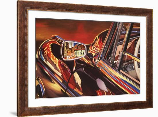 1956 Mercedes 220, Las Vegas-Graham Reynolds-Framed Art Print