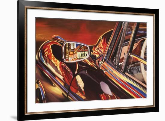 1956 Mercedes 220, Las Vegas-Graham Reynolds-Framed Art Print