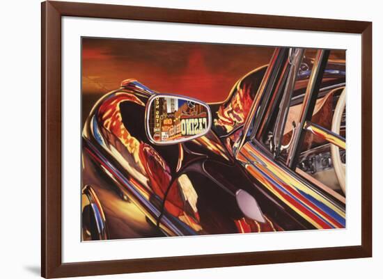 1956 Mercedes 220, Las Vegas-Graham Reynolds-Framed Art Print