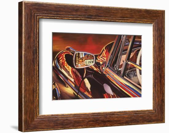 1956 Mercedes 220, Las Vegas-Graham Reynolds-Framed Art Print