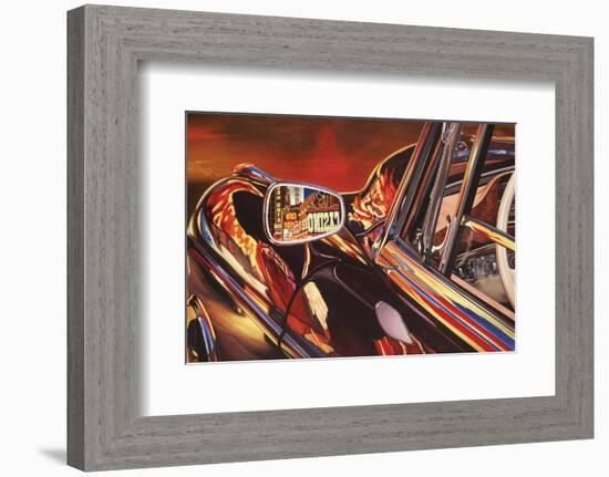 1956 Mercedes 220, Las Vegas-Graham Reynolds-Framed Art Print