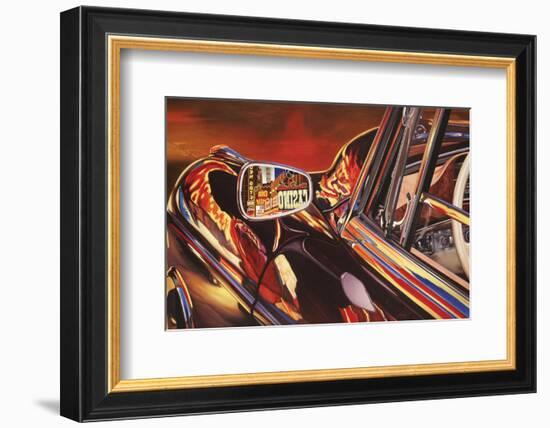 1956 Mercedes 220, Las Vegas-Graham Reynolds-Framed Art Print