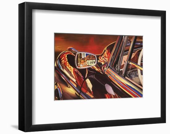 1956 Mercedes 220, Las Vegas-Graham Reynolds-Framed Art Print