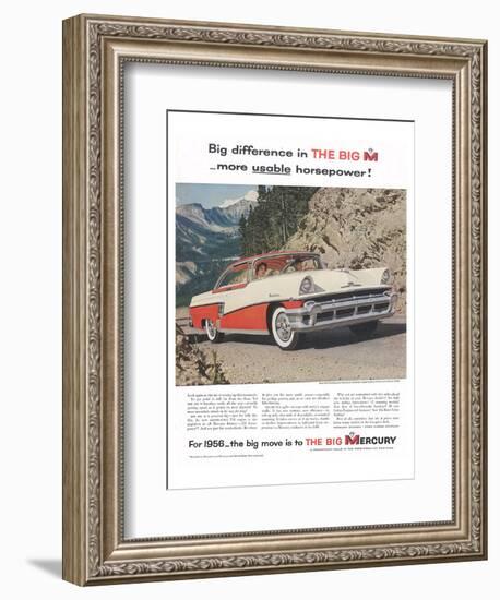 1956 Mercury-Usable Horsepower-null-Framed Art Print