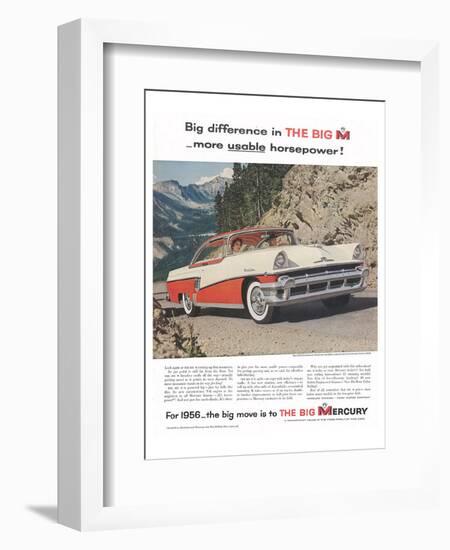 1956 Mercury-Usable Horsepower-null-Framed Art Print