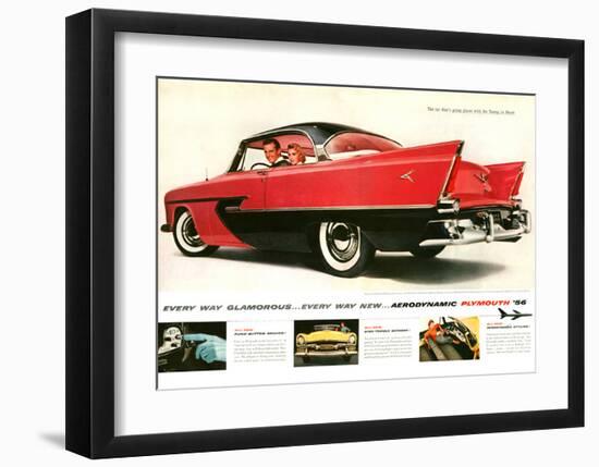 1956 Plymouth - Glamourous-null-Framed Art Print