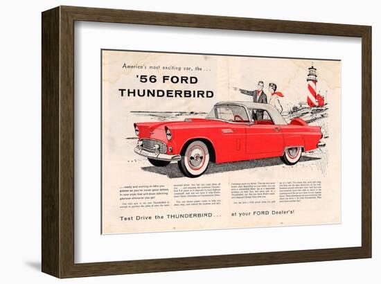 1956 Thunderbird - Exciting-null-Framed Art Print