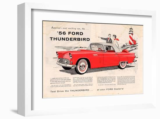 1956 Thunderbird - Exciting-null-Framed Art Print