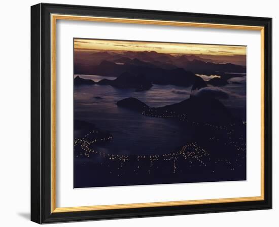 1957: Aerial View of Rio De Janeiro, Brazil-Dmitri Kessel-Framed Photographic Print