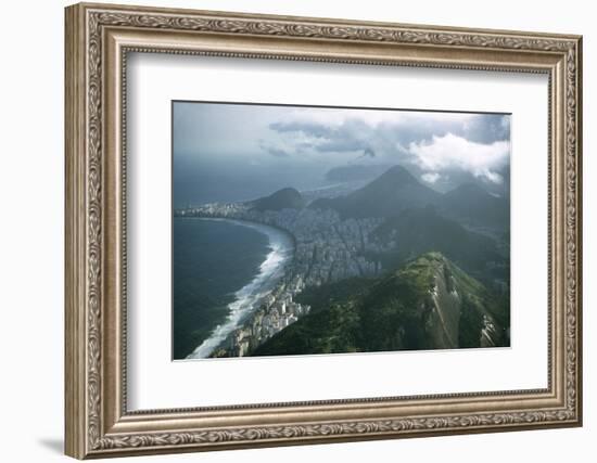 1957: Aerial View of Rio De Janeiro, Brazil-Dmitri Kessel-Framed Photographic Print