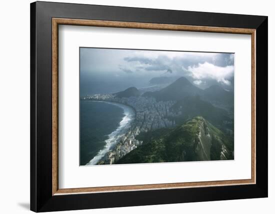 1957: Aerial View of Rio De Janeiro, Brazil-Dmitri Kessel-Framed Photographic Print