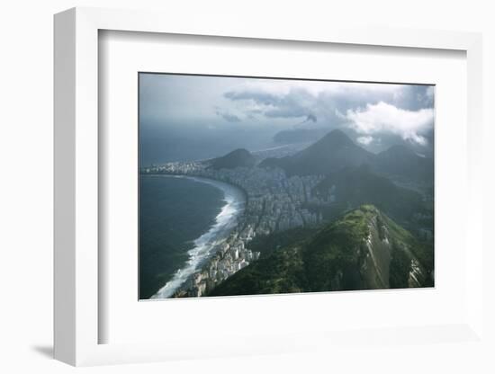 1957: Aerial View of Rio De Janeiro, Brazil-Dmitri Kessel-Framed Photographic Print