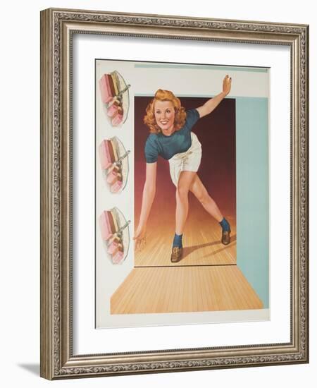 1957 Bowler-null-Framed Giclee Print