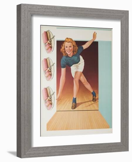 1957 Bowler-null-Framed Giclee Print